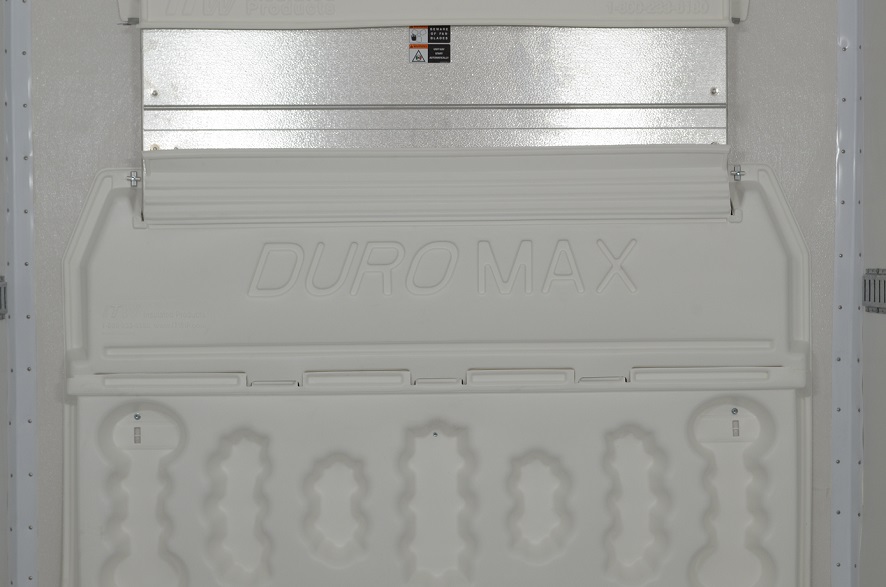 Duromax Bulkhead unit inside storage area